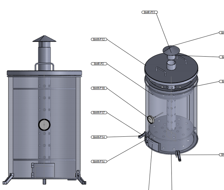 Enriched biomass briquettes prototype