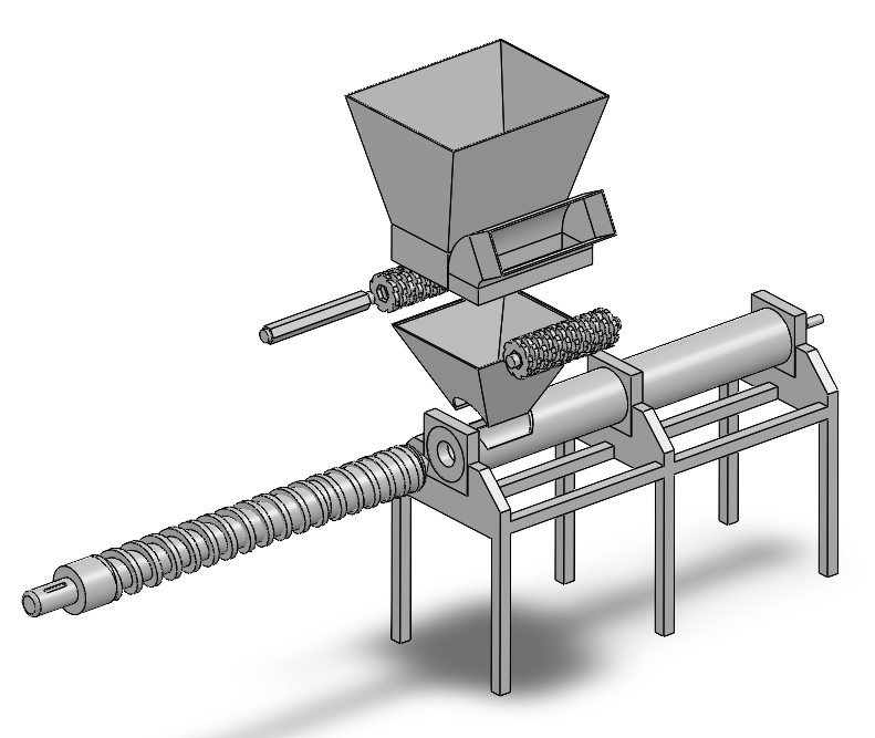 Recycling Extruder prototype